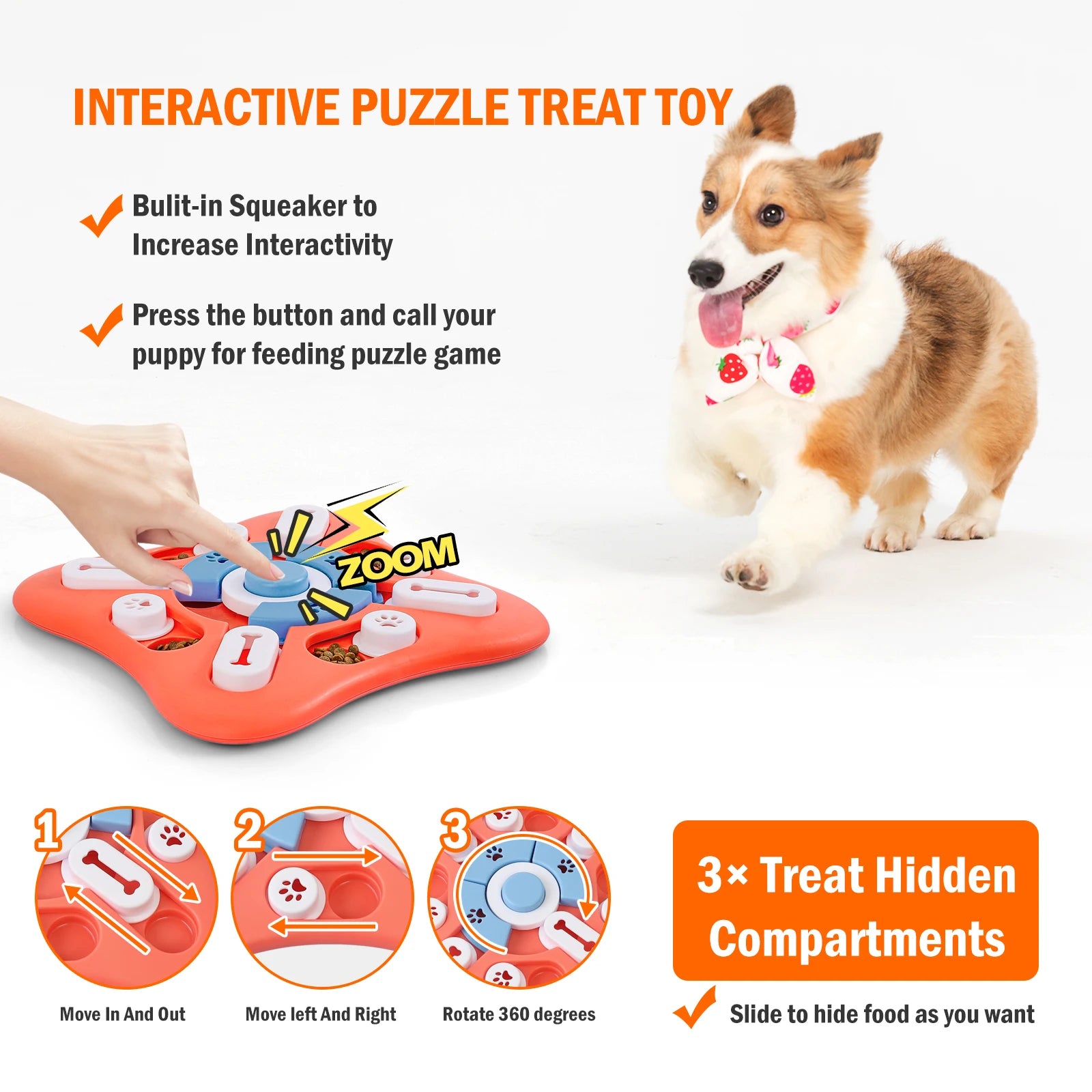 Dog Puzzle Treat Dispenser Toy